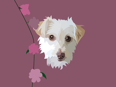 Harley the Rescue Portrait animal design designer digital digital illustration digitalart dog drawing graphic design graphicdesign illustration illustrations illustrator mutt pet pet portrait portrait rescuedog