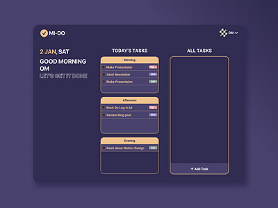 Mi Do - A minimalistic To-do Planner get it done todo todo app todo list todolist