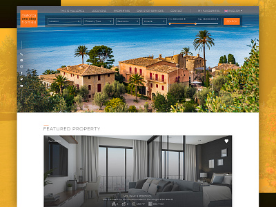 Mallorca property website clean ui creative creative design ui design webdesign website website design