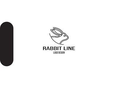 rabbit line art logo design branding concept creative logo identity inspiration invite lineart logo logo design logodesign logotype minimalist logo modern logo rabbit rabbit logo ui