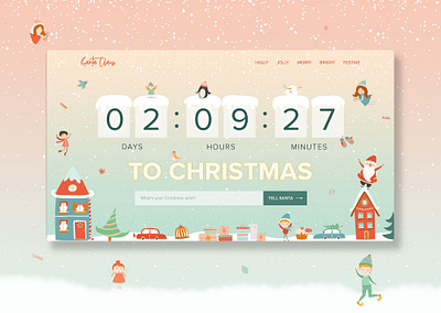 Christmas day countdown! christmas ui uidesign webdesign webdesigner webdesigns webdevelopment website websitedesign websitedesigner websites