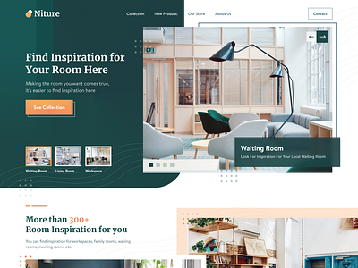 Niture Fur design furniture green interior ui ui ux ux web website