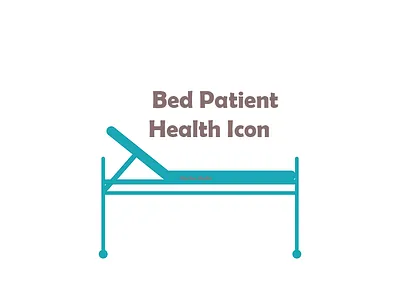 blue patient bed Health Icon health health icon icon patient bed