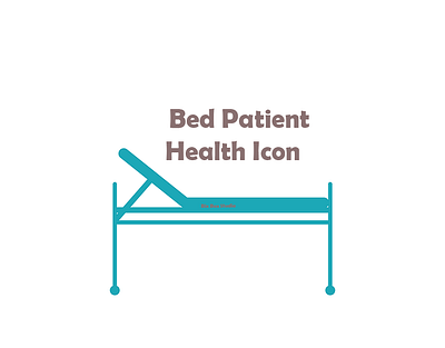 blue patient bed Health Icon health health icon icon patient bed