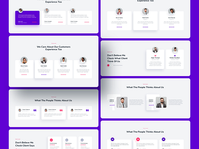 Testimonial Templates app clean creative design flat landing minimal tech template templates testimonial testimonials ui ui kit ux web web app webdesign website