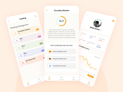 My Fasting App app app design app ui app ui ux application design appui design appuiux design my fasting app ui ui design uiux