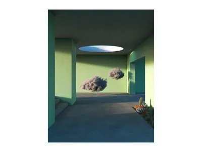 Dreams 3d 3d art architecture b3d blender blender3d clouds cycles render dreams dreamscape interior rendering space