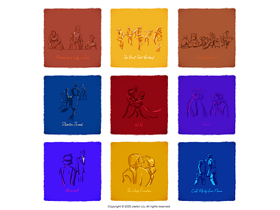 Illustration: 24 Frames artwork colors design drawings film illustration paintings poster scenes sketch