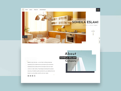 Architect and Interior Design Website architect architecture figma office web design web template website website design