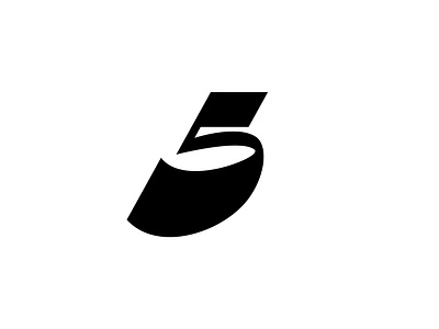 Number 5 alphabet logo design icon logo logomark mark monogram number5