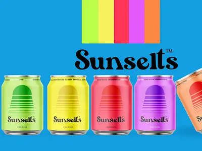 Sunselts™ Hard Seltzer branding design drinkbranding hardseltzer logo logodesign seltzer spiked seltzer
