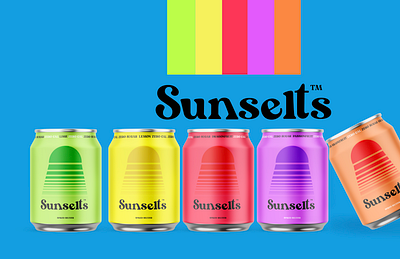 Sunselts™ Hard Seltzer branding design drinkbranding hardseltzer logo logodesign seltzer spiked seltzer