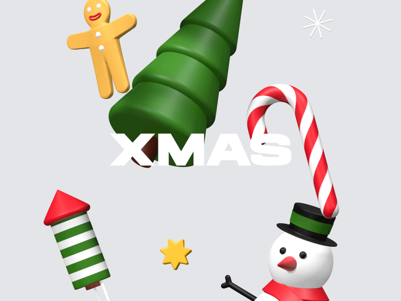 Xmas 3d icons 3d 3d icon blender christmas christmas decoration christmas design christmas illustration freebie illustration xmas