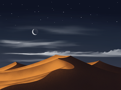 Twilight In The Desert 2020 trend design abstract art creative design desert digital art digital painting flat flatdesign happy holidays illustration illustration digital illustrations minimalistic mountain mountains procreate