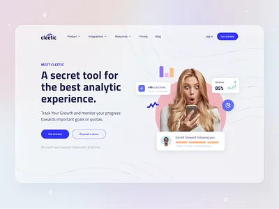 Hero Section Exploration analytic banner clean design header hero banner hero header hero section homepage landing page landingpage saas saas landing page saas web design saas website web web development webdesign