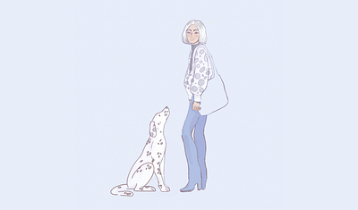 Dalmatians are love dalmatian design illustration