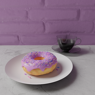 It's doughnuts and coffee made through blender blender coffee doughnuts