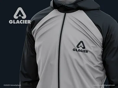 Glacier - Logo Mockup brand design brand designer branding creative logo fashion brand glacier icon logo logo design logo design concept logo designer logotype minimalist logo negative space logo outdoor logo protective clothing