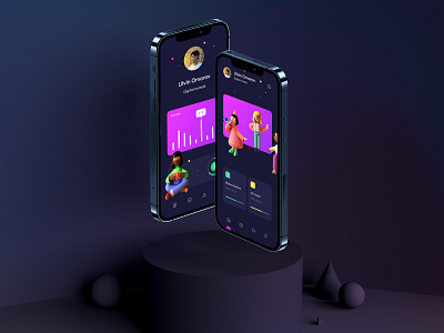 3D Task management App 2021 app trends 2021 mobileapp trends 3d assets 3d characters crm app project management task management app time tracker