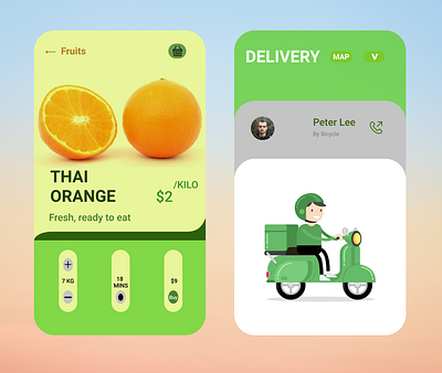 Delivery App. "Improvement advices will be appreciated." beginner delivery app design uidesign uiux uiuxdesign