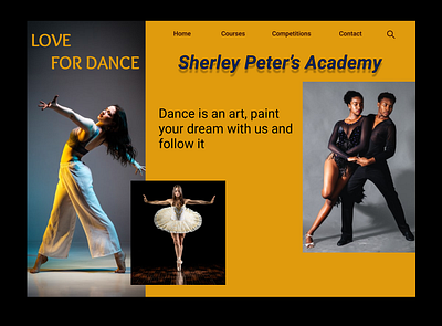 Dance is Love. typography ui uidesign uiux uiuxdesign