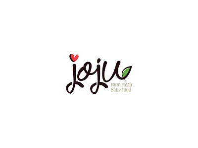 Joju Baby food baby baby food clever creative farm food farm fresh heart leaf logo moosartist mosaabosweilem لوجو مصمم شعارات موسى ابو سويلم موسى ابوسويلم