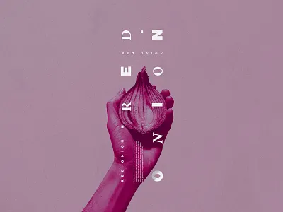 Red Onion aesthetic composition design graphic graphicdesign natural nature onion photography purple red redonion redonion type typedesign typography