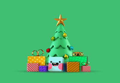 Christmas tree 3d art art artist artwork creative design designer drawing dribbble graphic design illustration