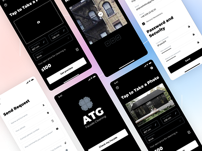 ATG Facade Cleaning app branding customisation design designers development ecommerce graphic design illustration it logo minimal mobile typography ui ui design ux ux design vector web