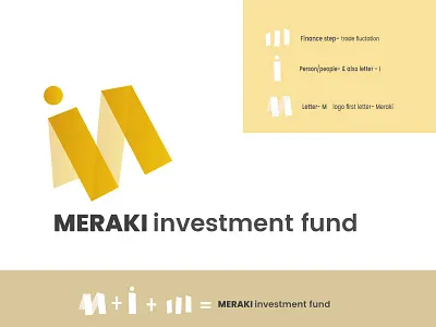 Meraki investment fund brand finance financial finance logo finances investment logo branding logodesign money