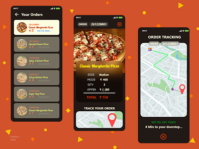 Location tracker 020 100daychallenge adobexd dailyui delivery location tracker mobile app mobile ui online store tracking