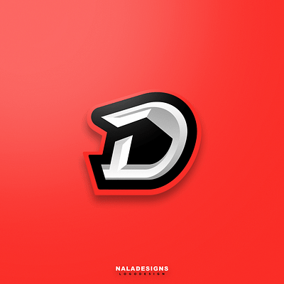 D Logo branding design esports gaming icon identity logo monogram vector