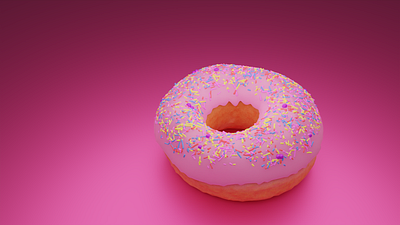 donut animation blender design donut