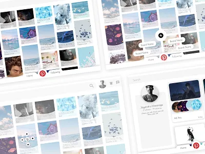 Pinterest Redesign application design application ui design figma redesign ui uidesign uiux web web app webdesign website design