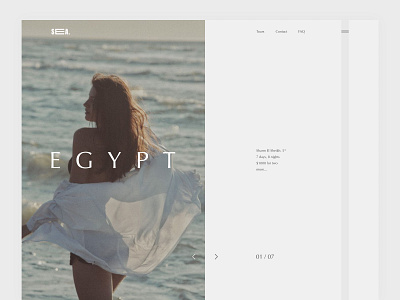 Rest on the sea #2 - Web Design concept design egypt elementor figma manimal minimal minimallism relaxation resort sea tourism ui ux web web design website wordpress