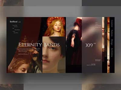 Victorian art gellery web site app app design branding design figma flat minimal ui vector web