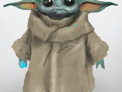 Baby Joda - The Mandalorian babyyoda illustration procreate starwars