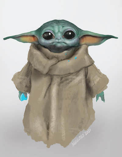 Baby Joda - The Mandalorian babyyoda illustration procreate starwars