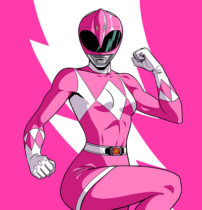 Ptera Ranger 90s character design illustration mmpr panama power rangers