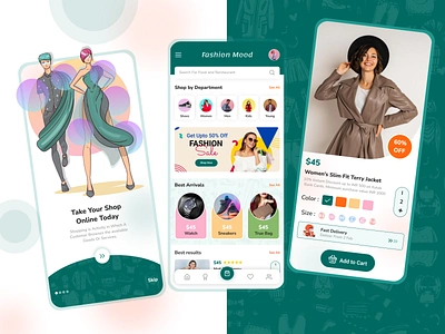 On-Demand Fashion App app app development app development service clothes colors e commerce ecommerce fashion fashion app filter gradients interface line list minimal on demand app ondemand app store