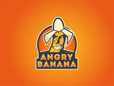 Angy banana branding illustration illustration logo illustrator logo logo design logos logotype mascot vector