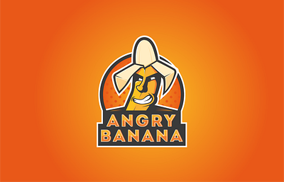 Angy banana branding illustration illustration logo illustrator logo logo design logos logotype mascot vector