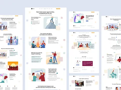 Mirror Placement animation design developers figma illustration landing page poland softwarehouse startups ui ux web web development webdesign webdesigner website wordpress