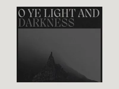 O Ye Light and Darkness || A tribute to Scotland art direction black and white creative direction landscape photography minimalistic photography typography ui web design