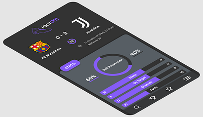 FOOT[XI] - Football Results App app design sport ui ux