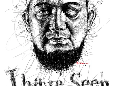 I've seen justice illustration scribble scribble art