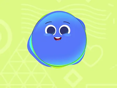 Bloop Animated Character adorable aftereffects animated character characteranimation characterdesign church cute design illustration kidart kidspring photoshop