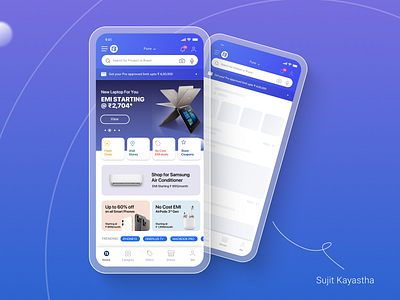 Store Home Page, Search and Navigation app bajaj banners ecommerce finance fintech google pay loader navigation paytm phonepe shop store swiggy ui web design zomato