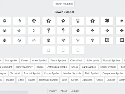 Flower symbol cool symbol cool symbols copy and paste symbols flower flower symbol symbols textsymbols