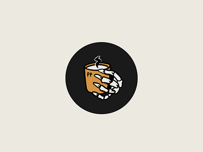 Pretty poison sticker apparel apparel design branding coffee brand coffee logo design designer devon designer hipster logo icon illustration logo skull sticker design